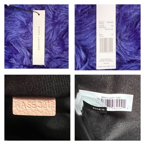 New! MARC JACOBS Mini Grind Crossbody Tote Bag in Peach Whip - Picture 12 of 12